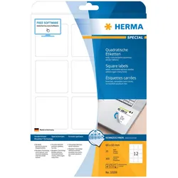 HERMA Special - Papier - matt - selbstklebend, entfernbarer Klebstoff - weiß - 6