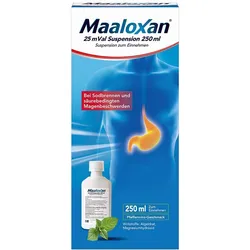MAALOXAN Suspension bei Sodbrennen mit Magenschmerzen