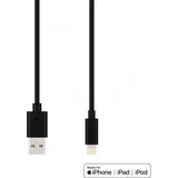 Xlayer 210569 1 x USB A Stecker auf 1 x Apple Lightning Stecker Lade- und Sync-Kabel 1,2 m Schwarz