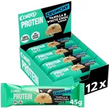 CORNY Crunchy Protein bar Vanilla White Crunch 30% Proteinriegel 12 Riegel