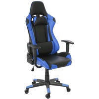 Mendler HWC-D25 Gaming Chair schwarz/blau