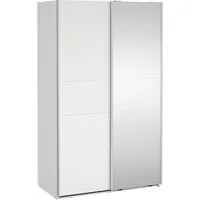 VCM Ebuy24, Kleiderschrank, Schiebetürenschrank 2 Türen 120x200cm Weiß.