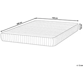 Beliani Snoozy 160 x 200 cm H4