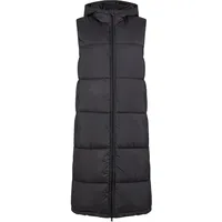 URBAN CLASSICS Long Hooded Puffer Weste Black M