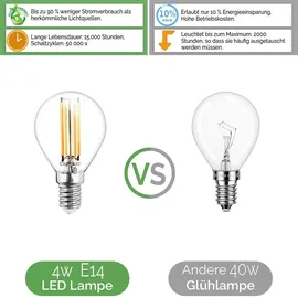 OEM LED-Lampe 6er-Pack P45 4W E14 4000K Neutralweiß