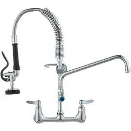 Vevor Kommerzieller Wasserhahn mit Vorspülbrause Silber