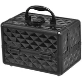 Goplus - Kosmetikkoffer, Beauty Case, Schminkkoffer, Make Up Box, Friseurkoffer, Kosmetikkoffer Reise,multikoffer, Etagenkoffer,werkzeugkoffer Für Make-up (schwarz)