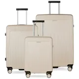 Bugatti Linea Koffer-Set 3-tlg. beige
