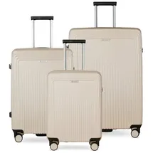 Bugatti Linea Koffer-Set 3-tlg. beige