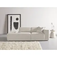 Andas 2-Sitzer »Noord«, mit Kedernaht, Breite 227 cm, Cord, Struktur beige