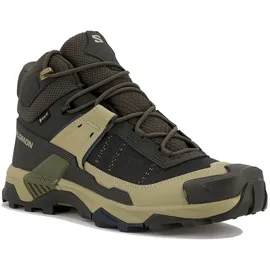 Salomon X Ultra 5 Mid GTX Herren Peat / Gray Green / Blue Nights 43