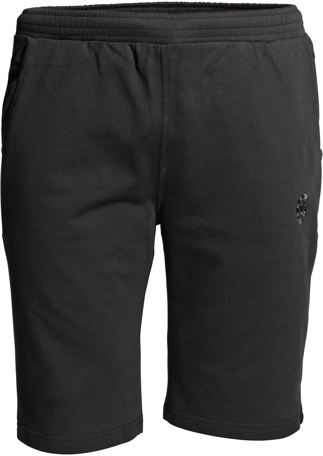 Shorts AHORN SPORTSWEAR, Herren, Gr. 7XL, EURO-Größen, schwarz, 80% Baumwolle, 20% Polyester, bestickt, kurz, Hosen Shorts, mit Logo-Stickerei