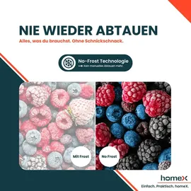 Homex CFBSN5441C-S Multi Door (544 l, 1786 mm hoch, Silber)