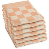 DDDDD Geschirrtuch Barbeque, 65x65 cm, aus 100% Baumwolle, Jacquard-Gewebe, (Set, 6-tlg), optimale Feuchtigkeitsaufnahme und langlebige Qualität orange