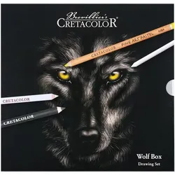 Brevilliers CRETACOLOR Künstler-Set Zeichenkohle »Brevillier's Cretacolor Wolf-Edition«