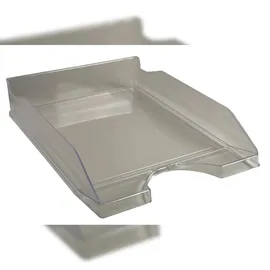Exacompta 12327D 10er Pack Premium Briefablage Ecotray Office - Transparent grau