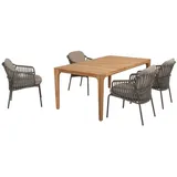 4 Seasons Outdoor 2er-Set 4 SEASONS OUTDOOR Dining Gartensessel Capalbio Edelstahl Terre