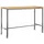 ASS Altenburger Edelstahl Teak Bartisch 160 x 60 cm Braun/Weiß
