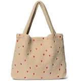 Studio Noos TEDDY HEARTS MOM-BAG Tasche Ecru/Rot
