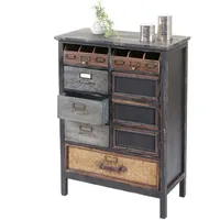 Apothekerkommode HWC-F34, Schubladenschrank, Tanne Holz massiv Vintage Shabby-Look 90x65x32cm