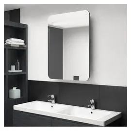 vidaXL LED-Bad-Spiegelschrank 60 cm grau