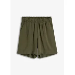 bonprix Shorts aus nachhaltiger Viskose, grün, 36, Viskose