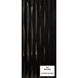 Alfer Design-Platte 1000 x 600 mm Kunststoff gewellt, schwarz glänzend
