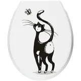 ADOB WC-Sitz Katze schwarz-weiß