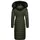 Navahoo Damen Wintermantel Warmer Steppmantel mit Kapuze Umay Olive Gr. L - L