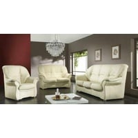 JVmoebel Sofa, Sofagarnitur 3+2 Sitz Modernes Sofa Couch Design Polster Garnitur Set Kunstleder weiß