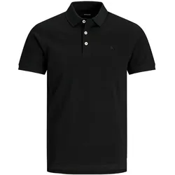 Jack & Jones Herren Poloshirt JJEPAULOS Slim Fit Slim Fit Schwarz Tonal/Schwarz/Slim 12136668 S