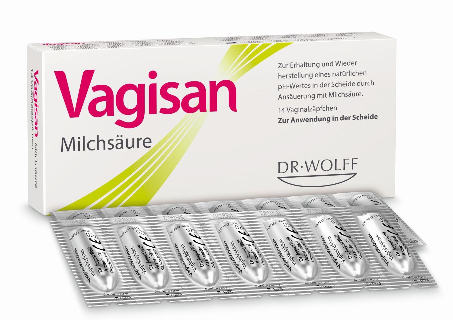 Vagisan Milchsäure: Zäpfchen zur Stabilisierung des natürlichen vaginalen pH-Werts Vaginalsuppositorien 14 St 14 St Vaginalsuppositorien