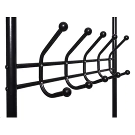 Mendler Garderobe Oshawa 186 x 65 x 34 cm Schwarz
