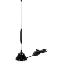TechniSat DIGIFLEX TT6 - Passive Stab-Zimmerantenne DVB-T2/DAB+/UKW (Schutzart IP20, IEC-Anschluss, 75 Ohm Impedanz) schwarz