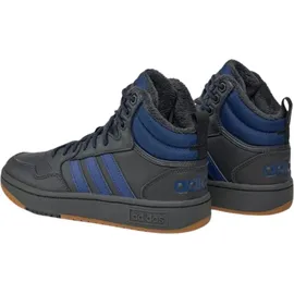 adidas Hoops 3.0 Mid Winterized Carbon / Dark Blue / Gum 45 1/3