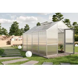KGT Gewächshaus »Dahlie«, 12,74 m2, silberfarben