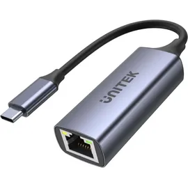 UNITEK USB-C auf RJ45 Adapter 1 m Grau