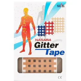 Nasara Kinesiologie-Tape Gitter Tape 1 St. Beige 5,2 cm