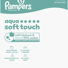 Pampers Aqua Soft Touch Feuchttücher = 864.0 Stück