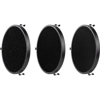 Walimex pro Wabenset für Standardreflektoren - Reflektor Zubehör, Schwarz
