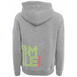Zwillingsherz Hoodie SMILE grau XL