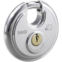 BASI 6100-7001-703 Vorhängeschloss 70mm gleichschließend 703 Silber Schlüsselschloss