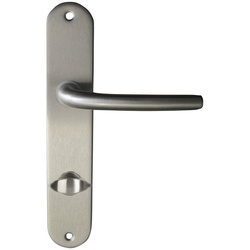 ALPERTEC Langschild-Garnitur »Marina«, Messing - silberfarben