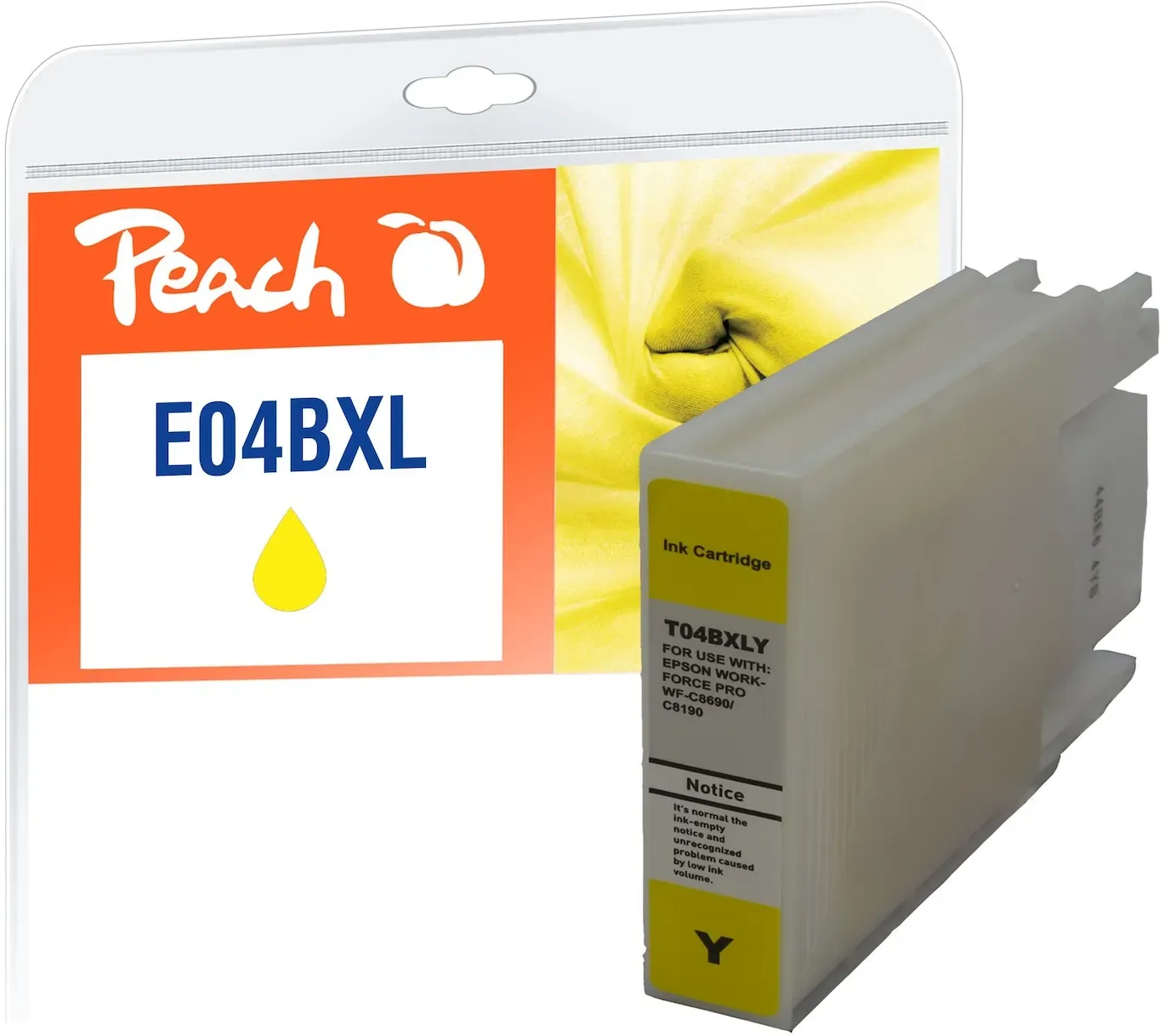 Peach E4B4y Druckerpatrone XL ye ersetzt Epson T04B4 y, C13T04B44010 für z.B. Epson WorkForce Pro WFC 8100, Epson WorkForce Pro WFC 8190 D3TWC