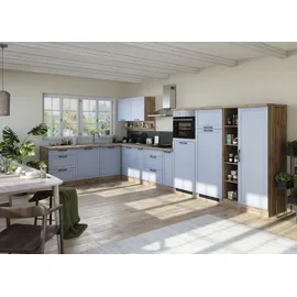 kochstation Winkelküche L-Form KS-Lana 240 cm blau