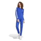 Adidas Damen Essentials 3-Stripes Track Suit, semi lucid blue/white, XS