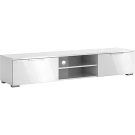 CaliCosy Match TV-Board 172,7 cm Höhe 33 cm Weiß Metall/Spanplatte/Holzwerkstoff