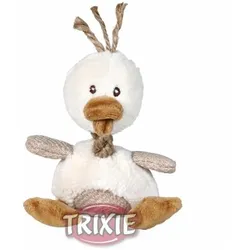 Trixie Ente Hundespielzeug | Plüsch, 15cm für Bewegung