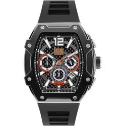 Chronograph ICE-WATCH "ICE boliday - Steel - Large - CH", schwarz, Armbanduhren, Herren, Armbanduhr, Quarzuhr, Herrenuhr, Silikonarmband, Stoppfunktion