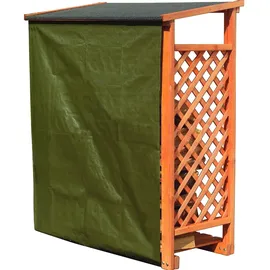 Promadino Wetterschutz für Kaminholzregale Speyer 120 x 140 cm grün